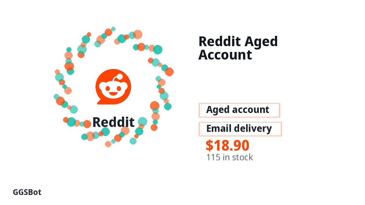 Reddit Aged Account product image with localized buying, stock, delivery and crypto checkout text