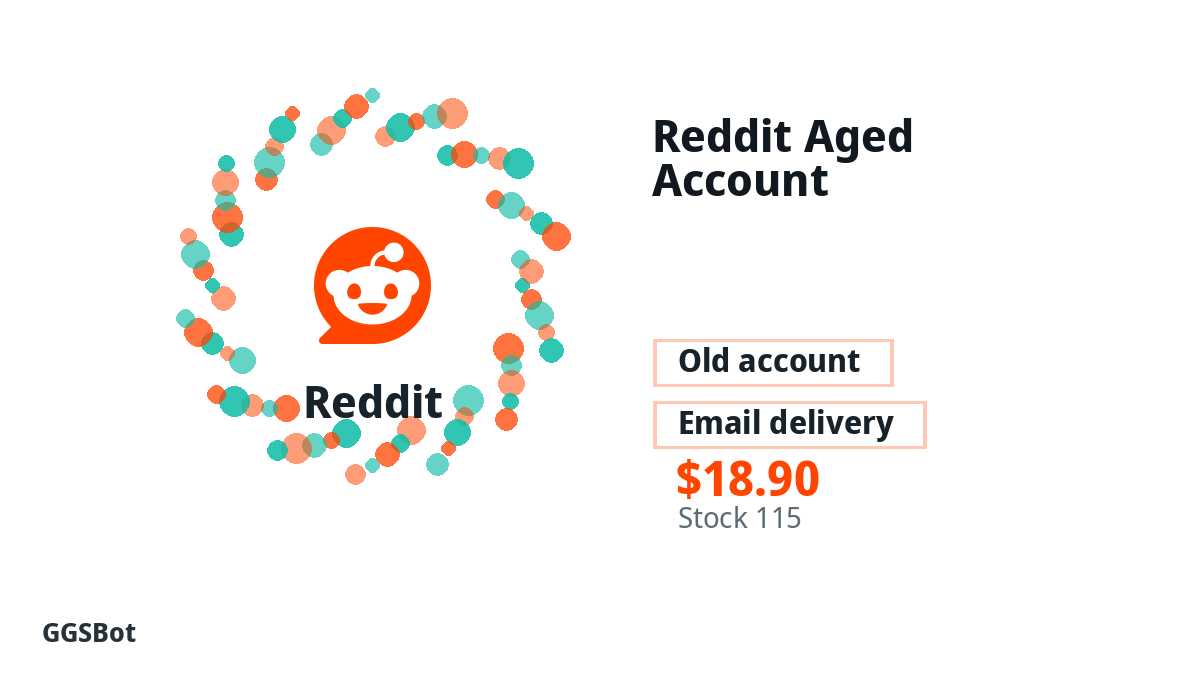 Reddit Aged Account product image with localized buying, stock, delivery and crypto checkout text