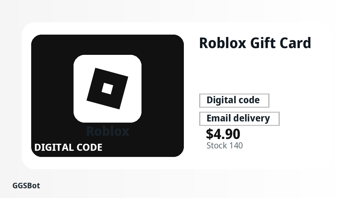 Roblox gift cards product image with localized buying, stock, delivery and crypto checkout text